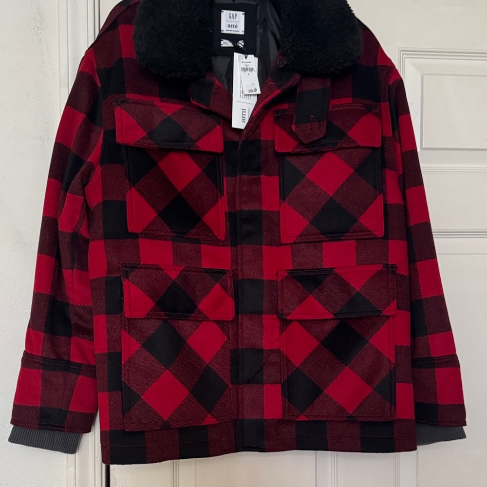 GAP Red and Black Checkered Jacket